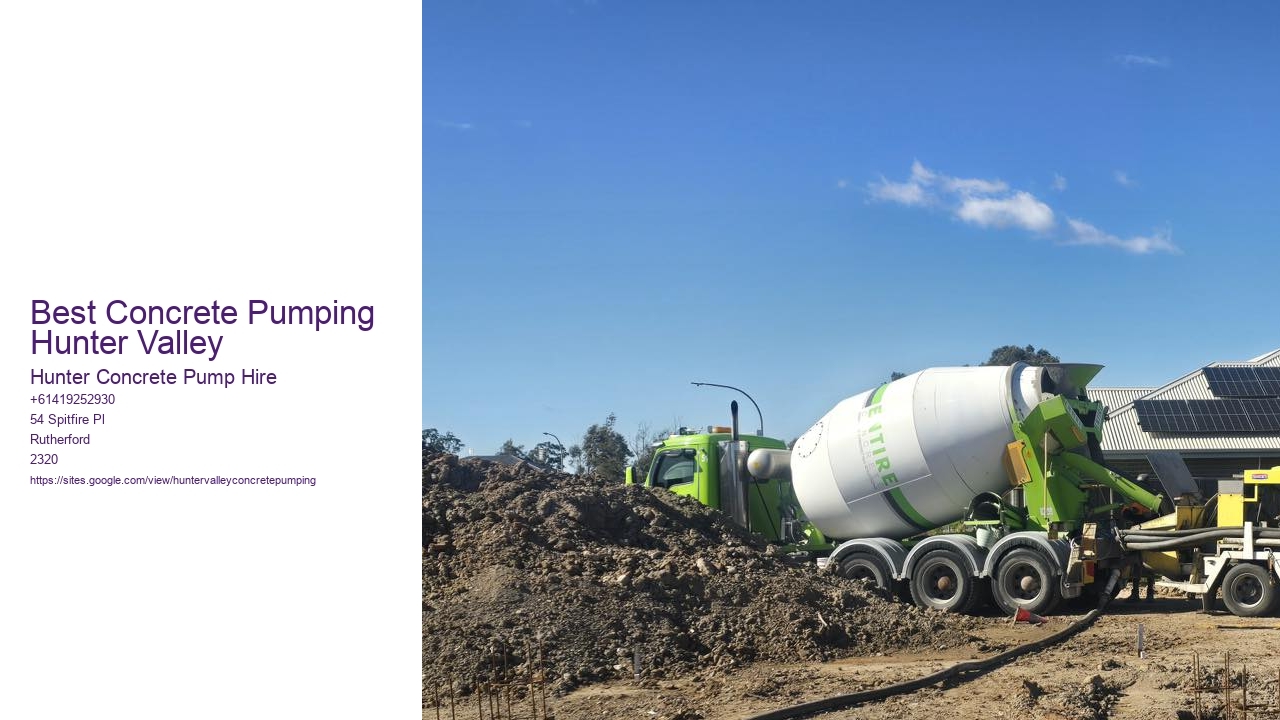 Best Concrete Pumping Hunter Valley