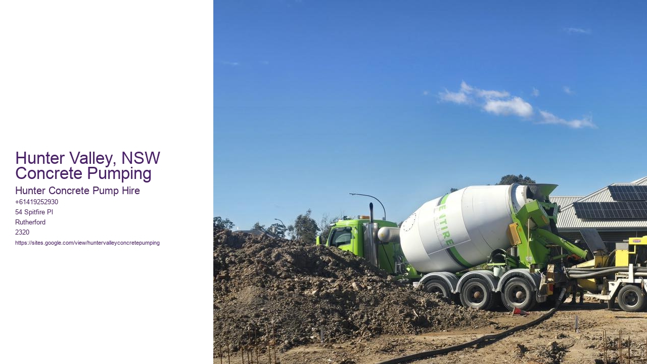 Hunter Valley, NSW Concrete Pumping
